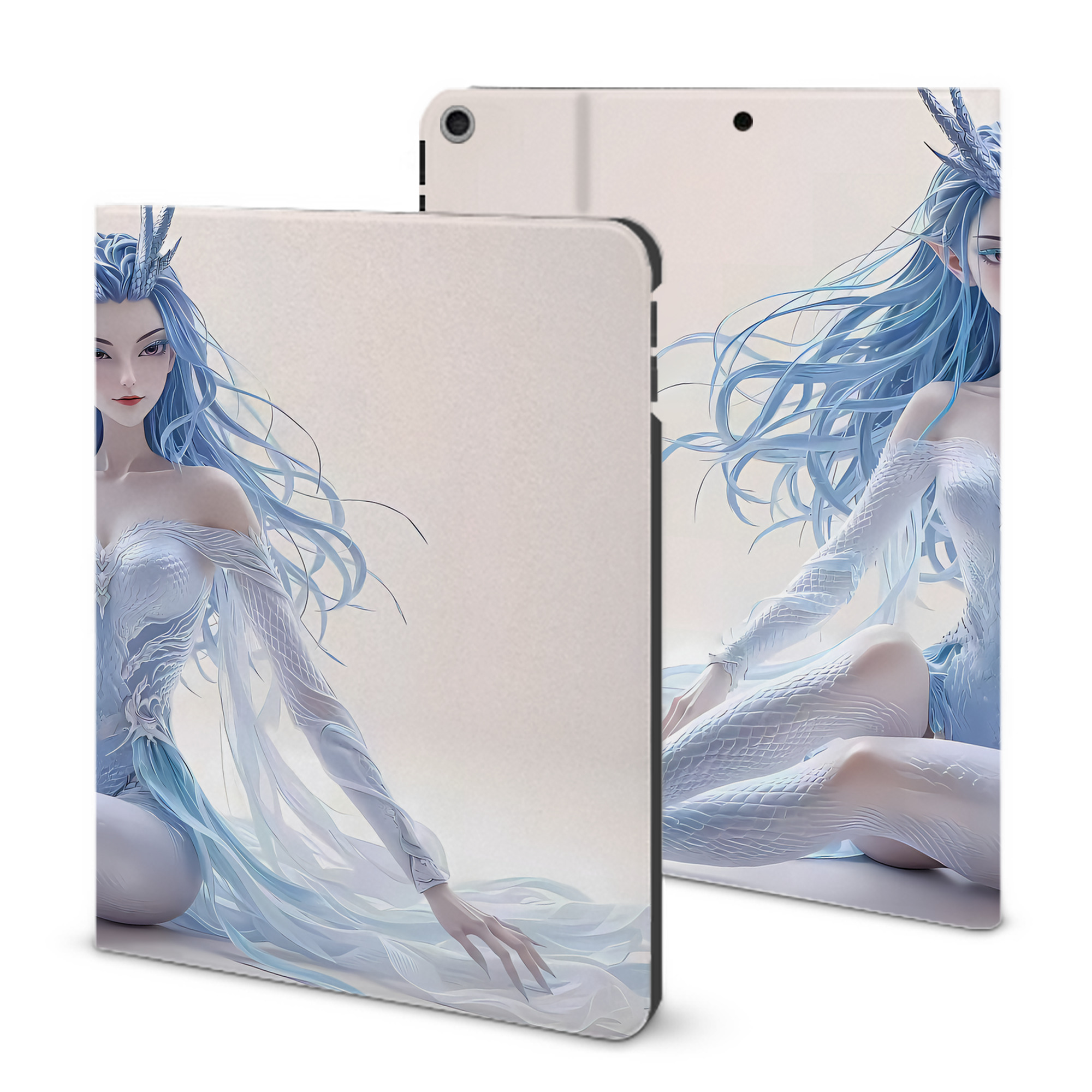 （画像用） Ne Zha 2 ナタ 魔童の大暴れ IPad ケース ブック型 PUレザー TPU 耐衝撃 軽量 薄型 ペン収納なし 全面保護 IPad 各モデル対応